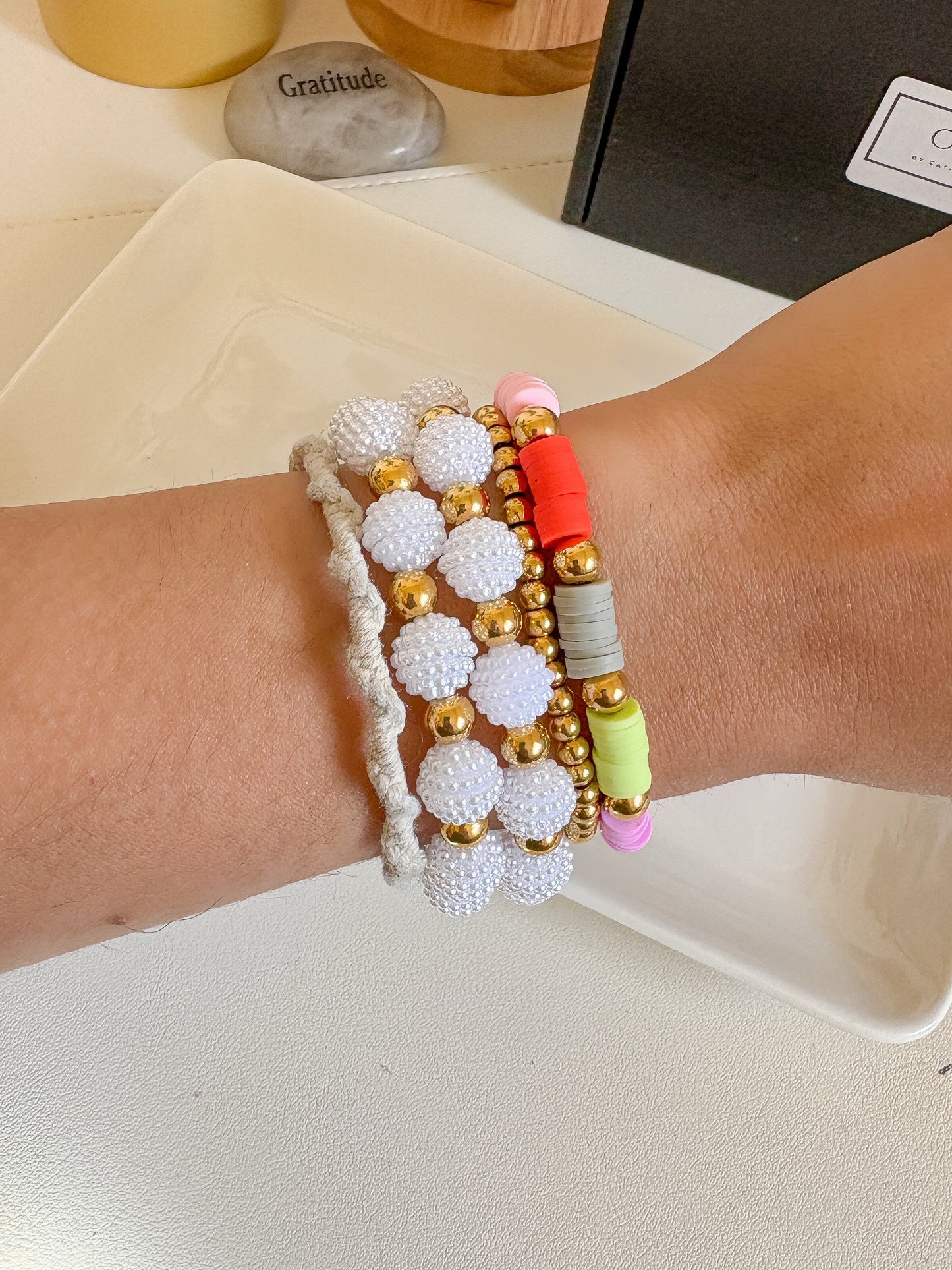 Pearls and Bead Set Bracelet