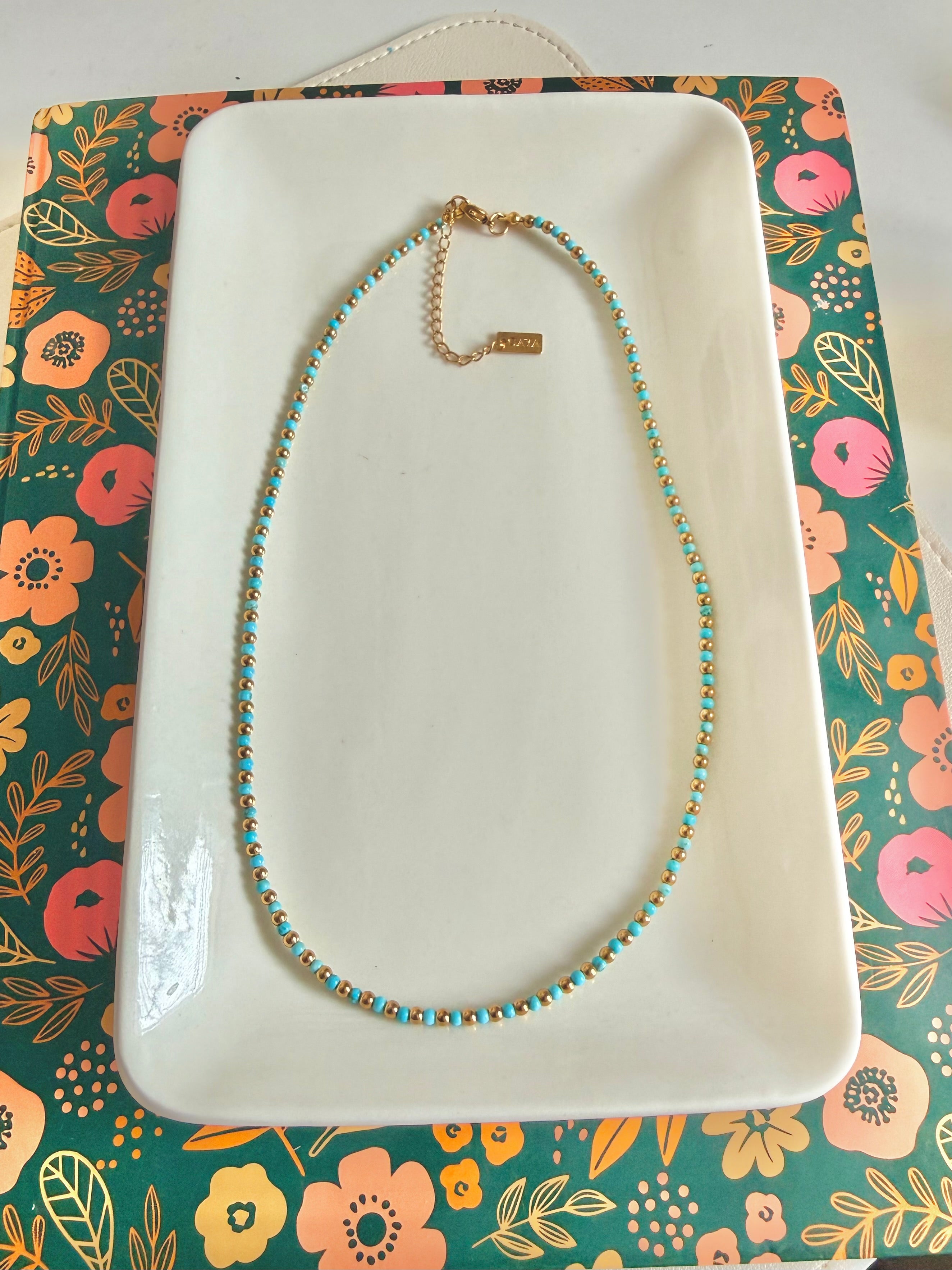 Minis Beads Turquesa Necklace