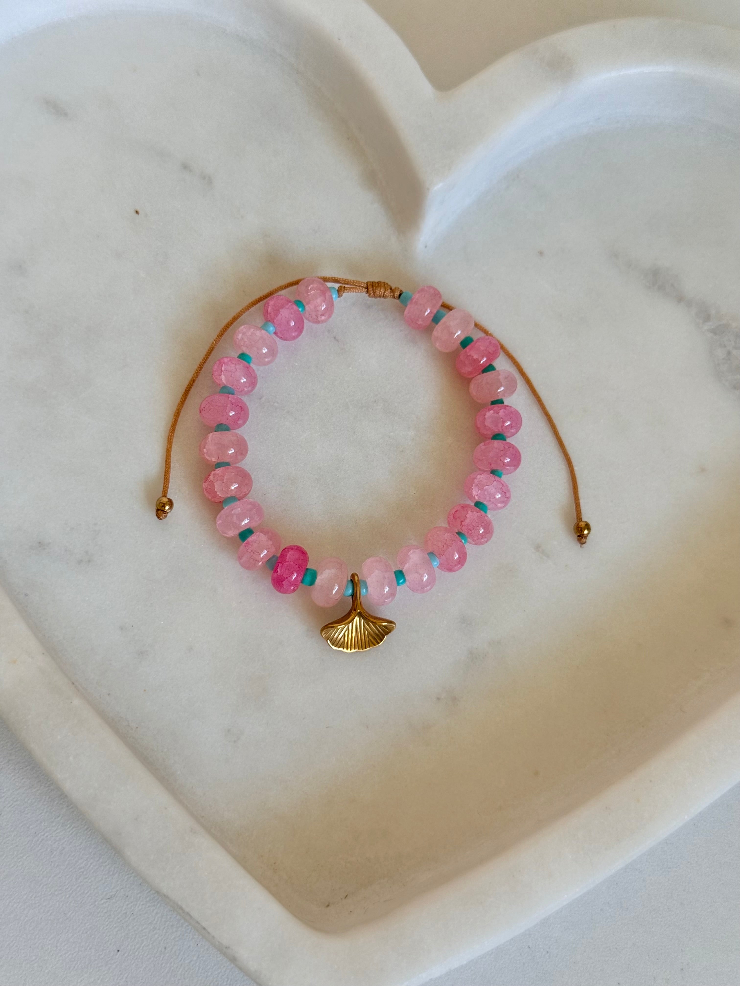 Pink and Turquoise Bracelet