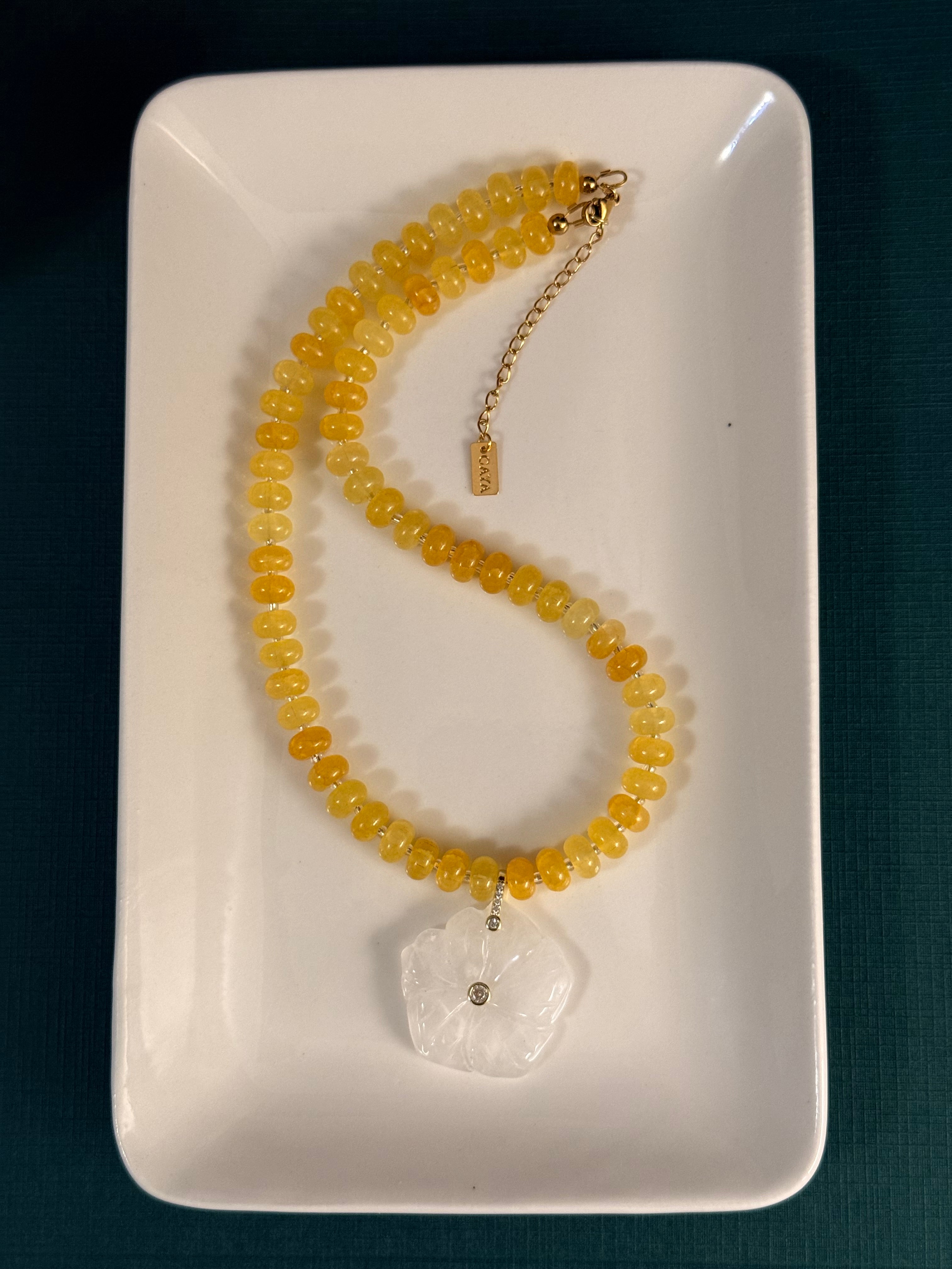 Clear Sunset Necklace