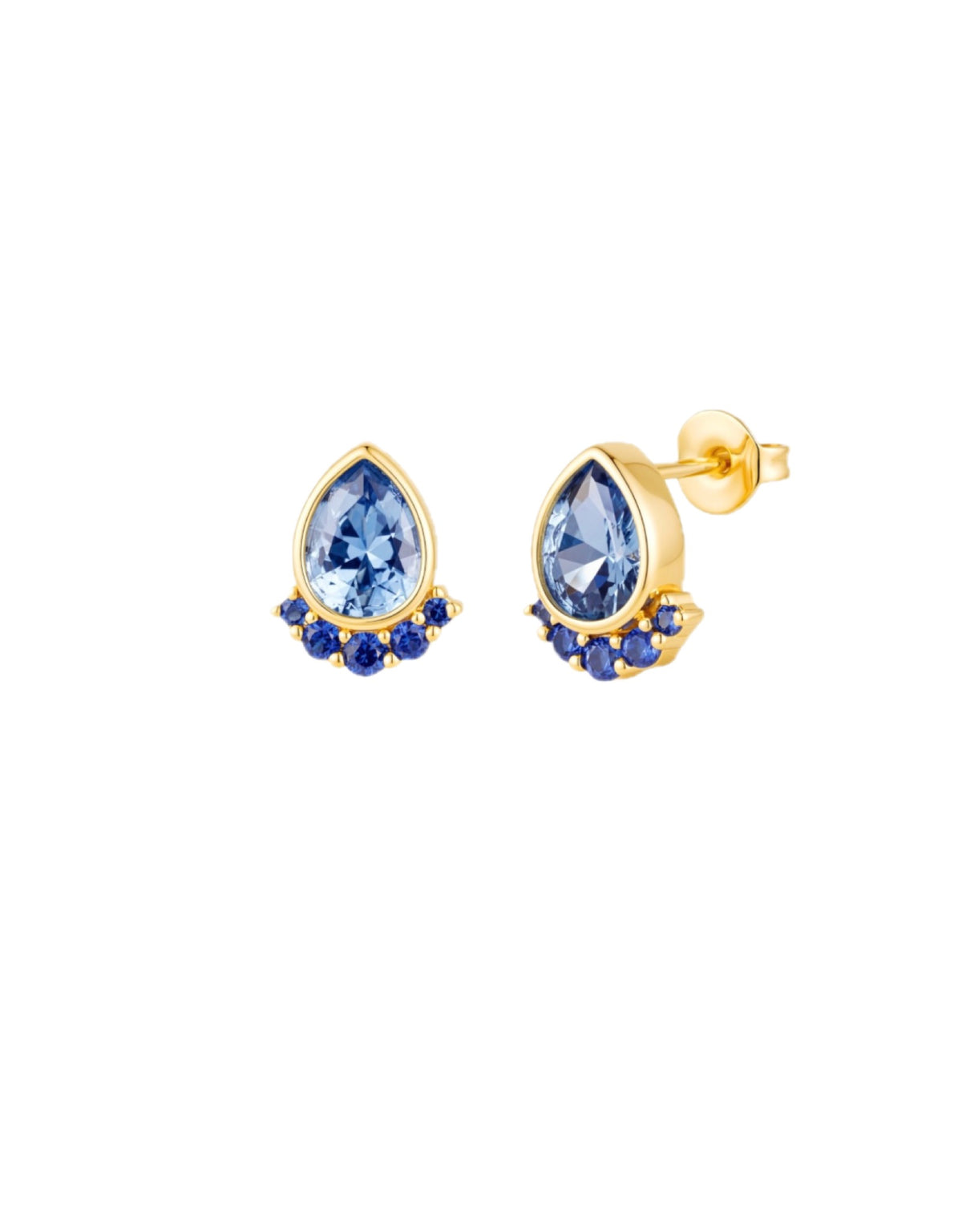 Denim Blue Earrings