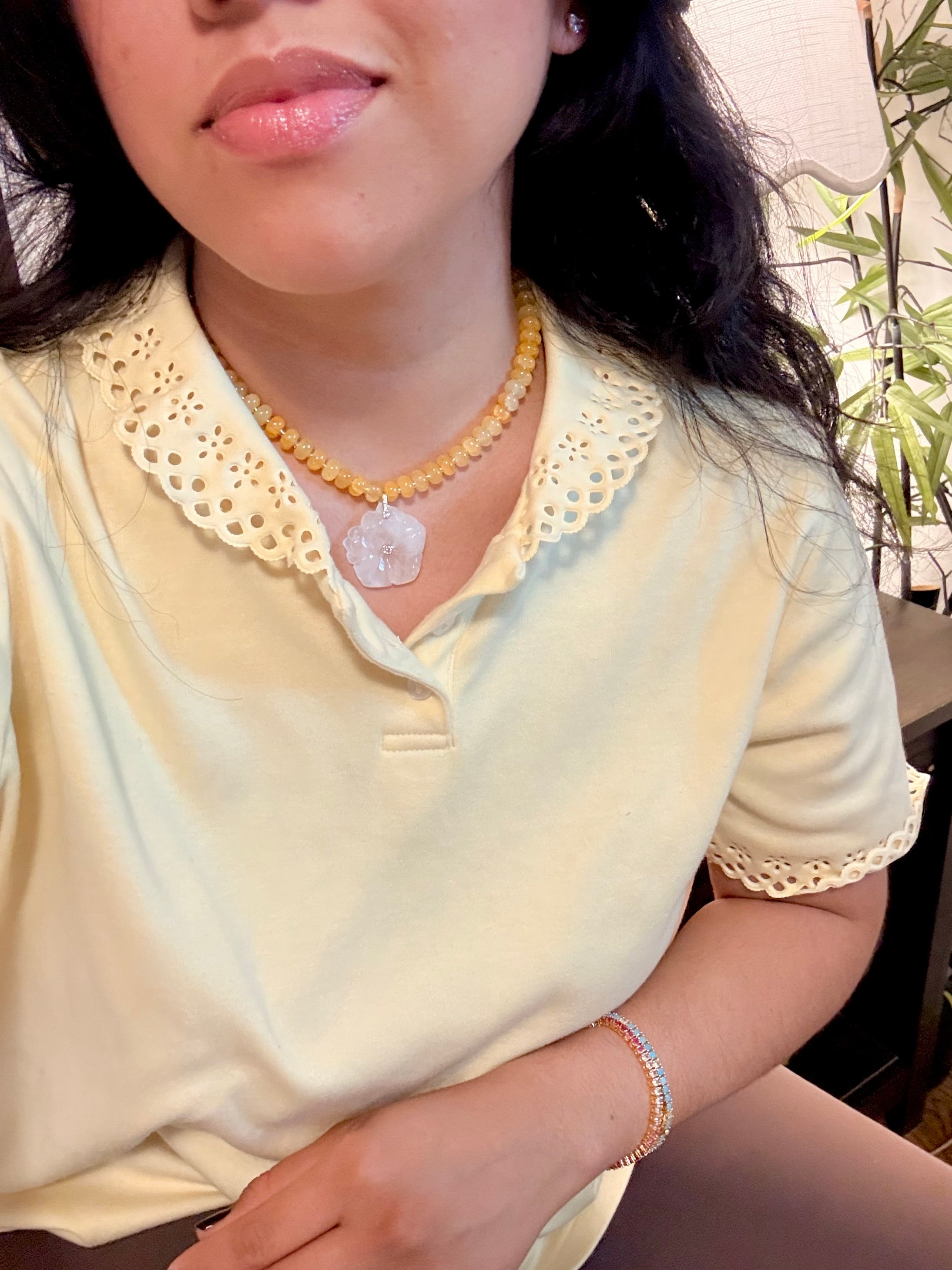 Clear Sunset Necklace