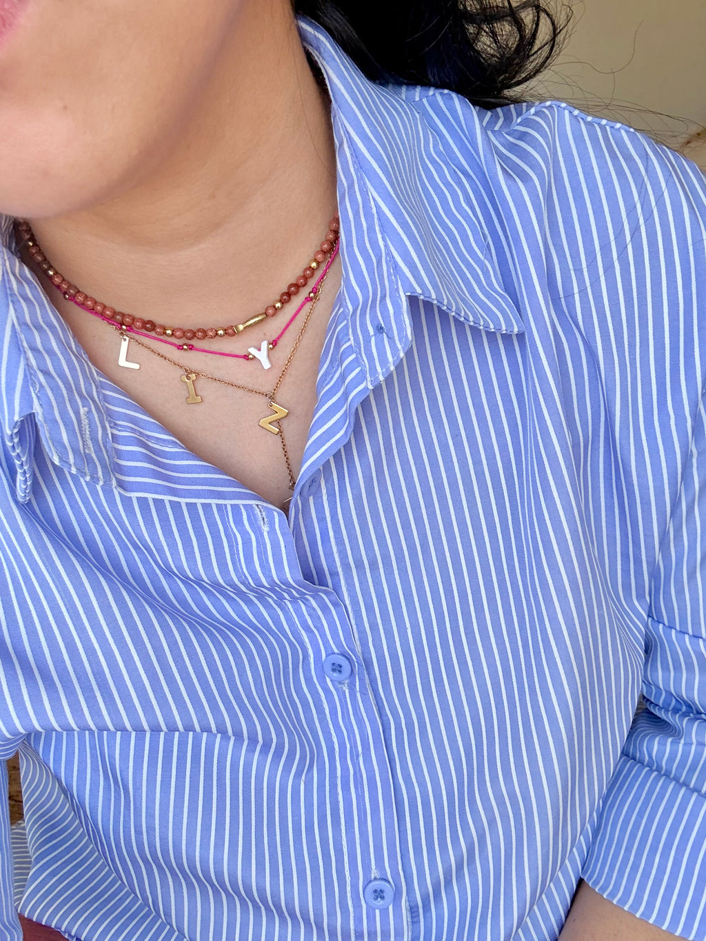 Shell Initial Necklace