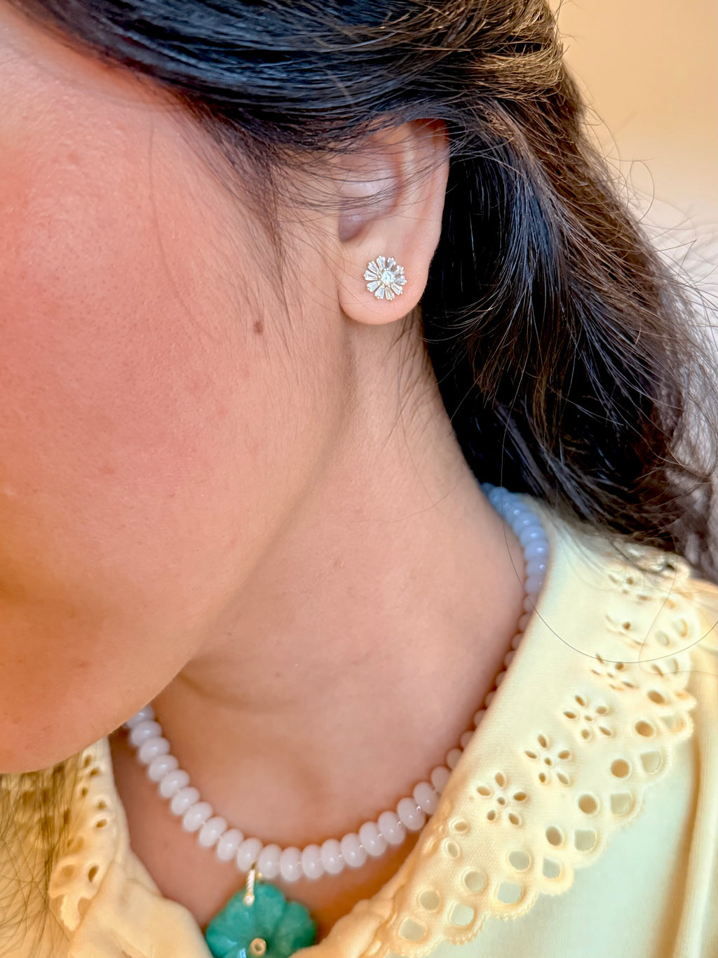 Daisy Silver Earrings