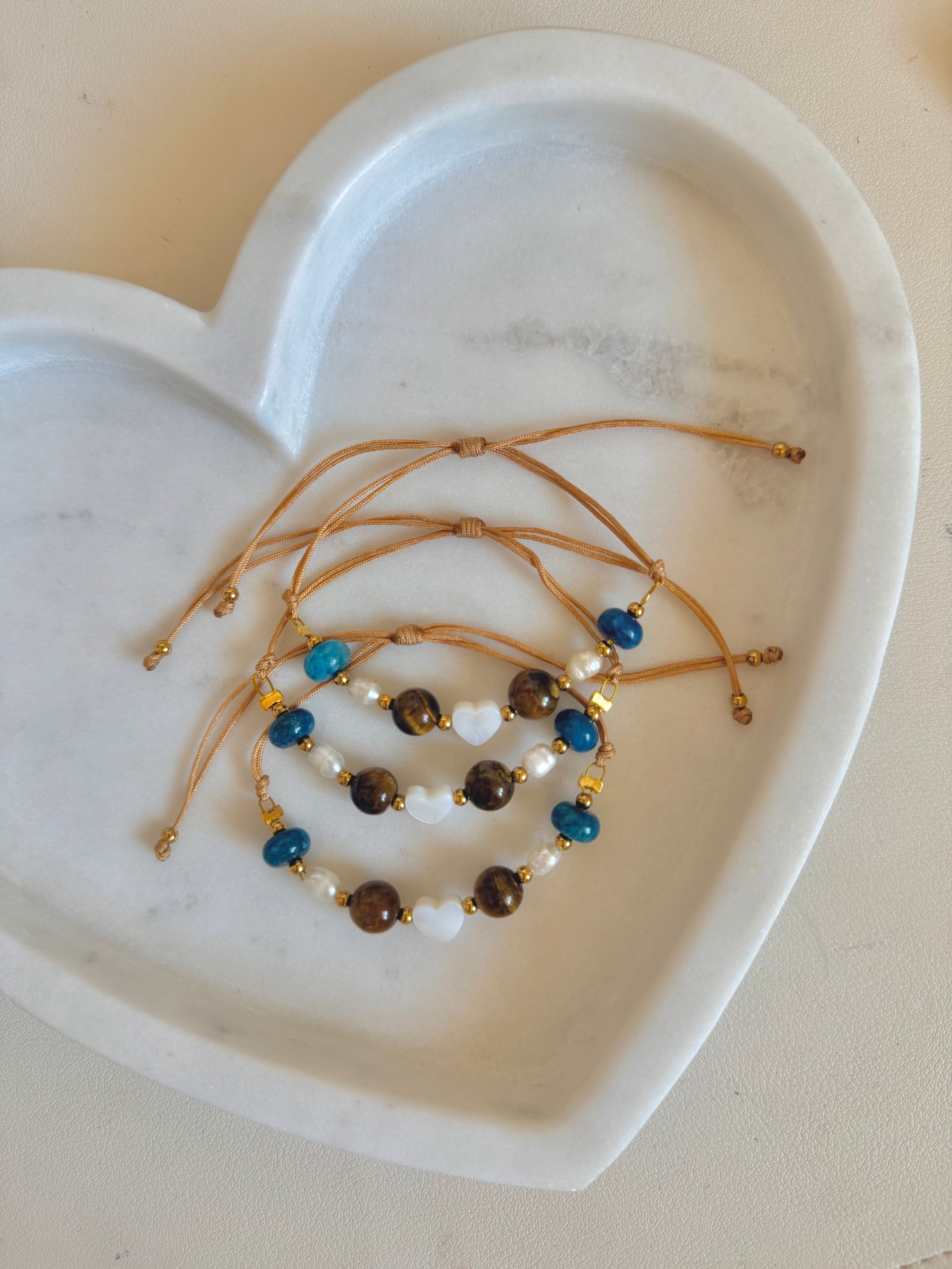 White Heart Bracelet