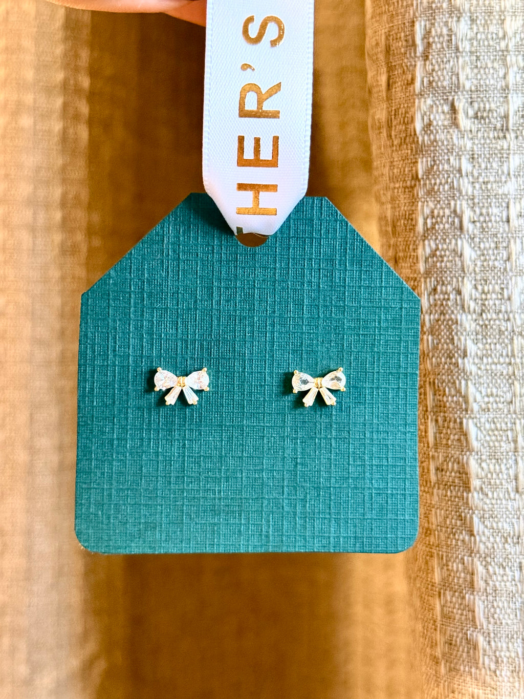 Crystal Bow Earrings