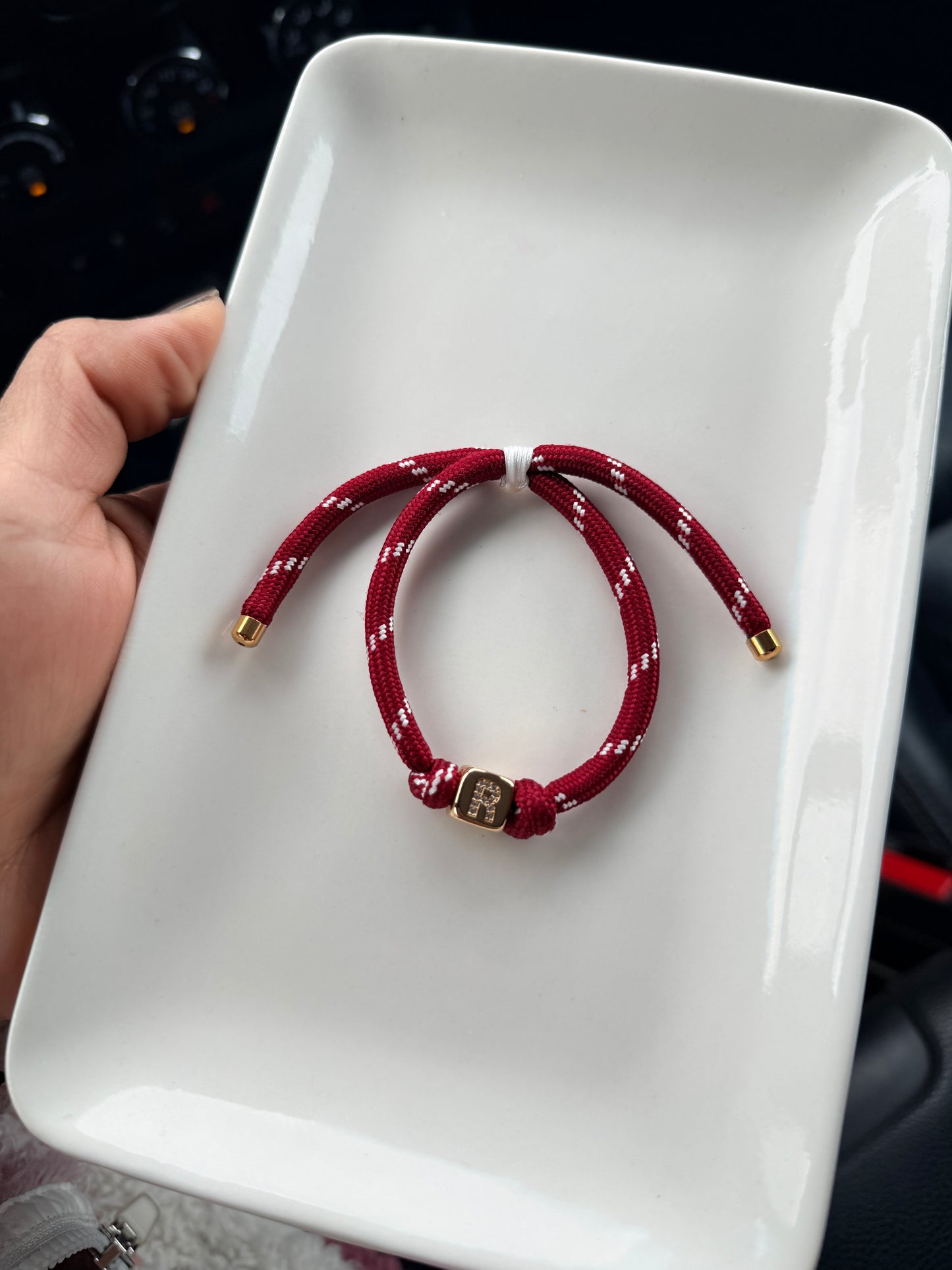 Initial Cord Bracelet