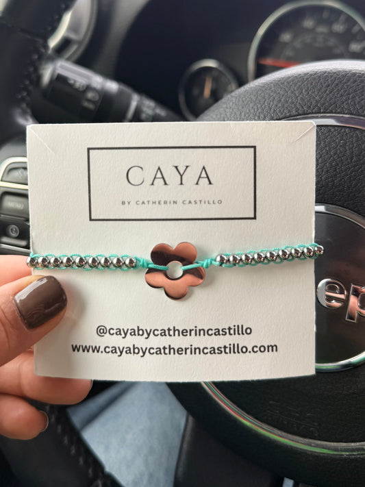 Silver Flower Bracelet