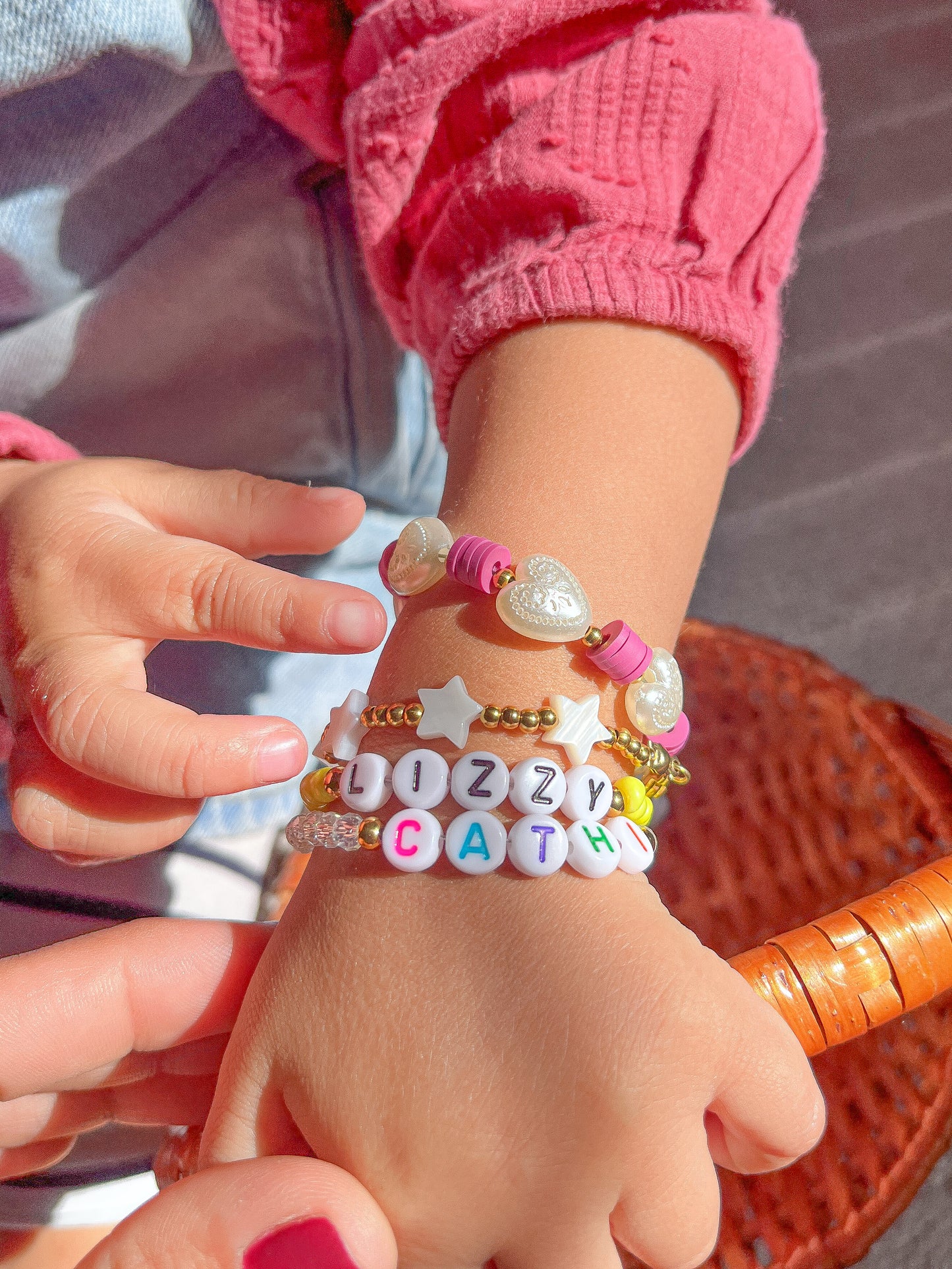 Pulsera con nombre / Blanco y negro