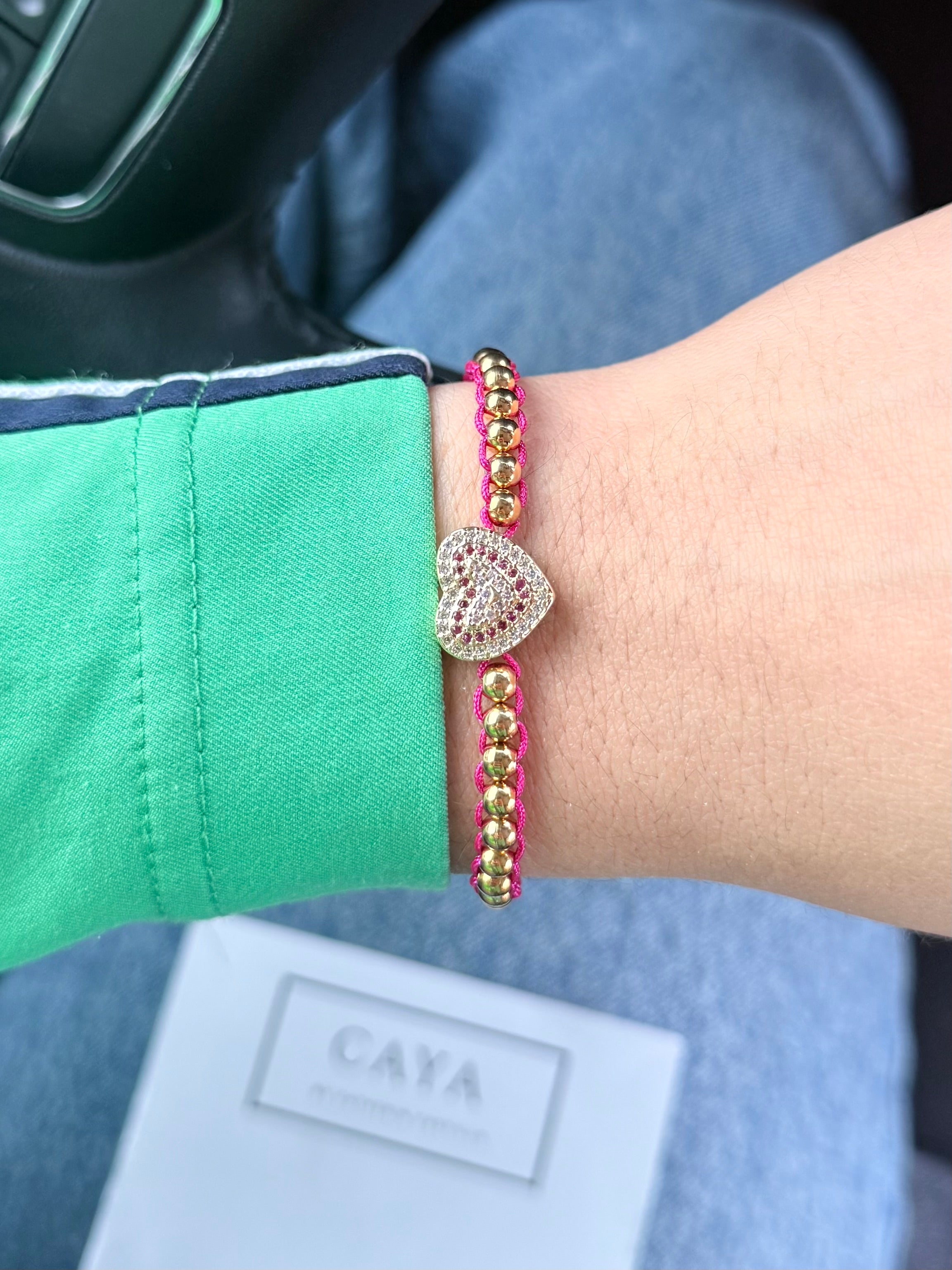 Pink Heart Bracelet