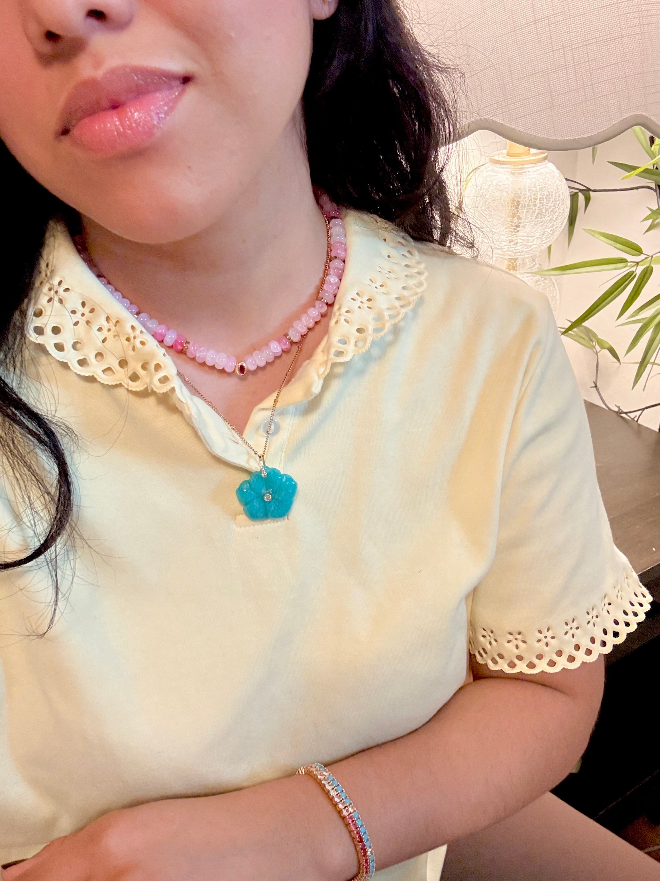 Pink Bead Necklace