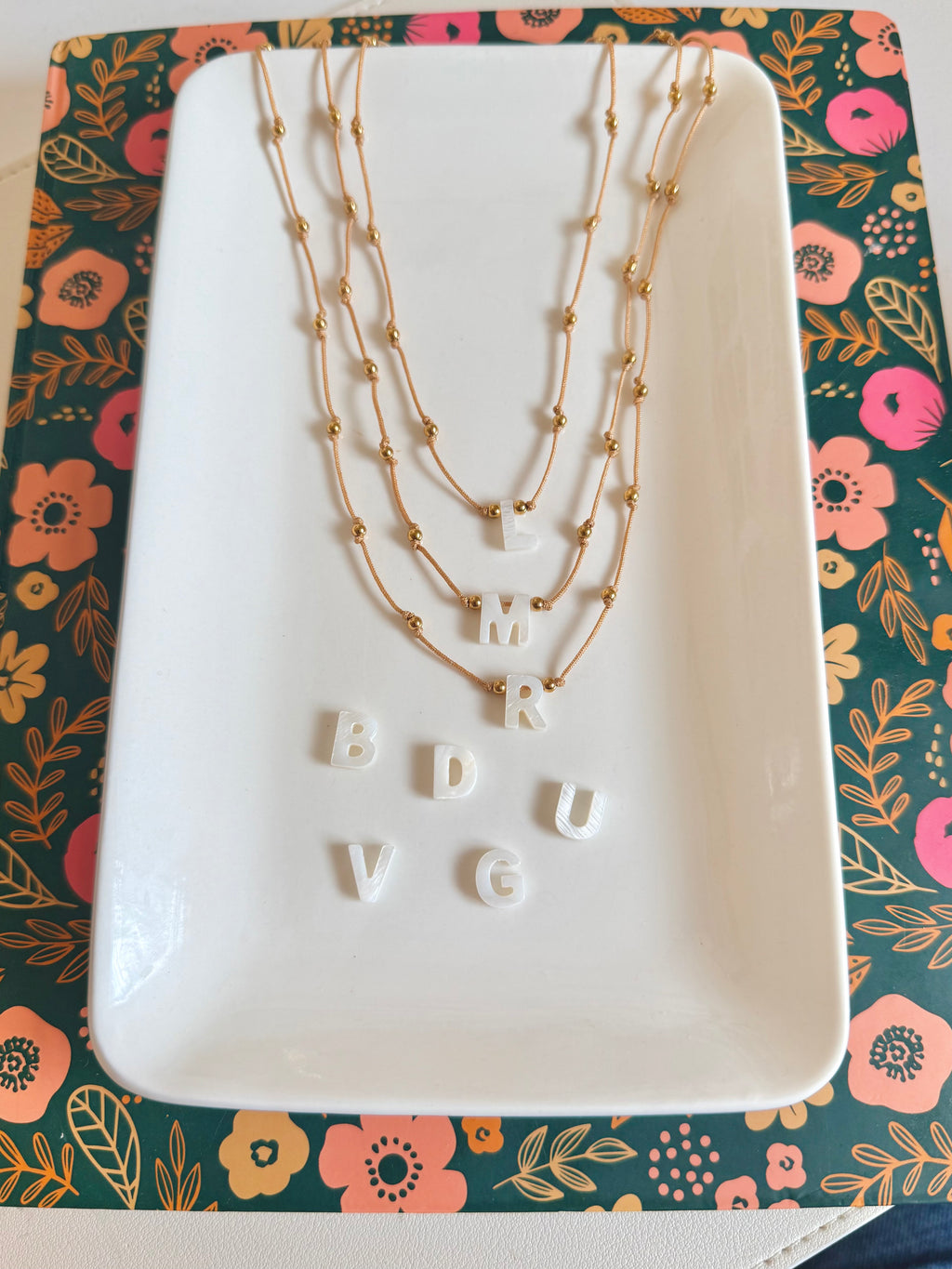 Shell Initial Necklace