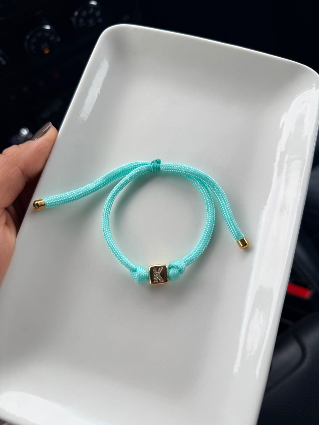 Initial Cord Bracelet