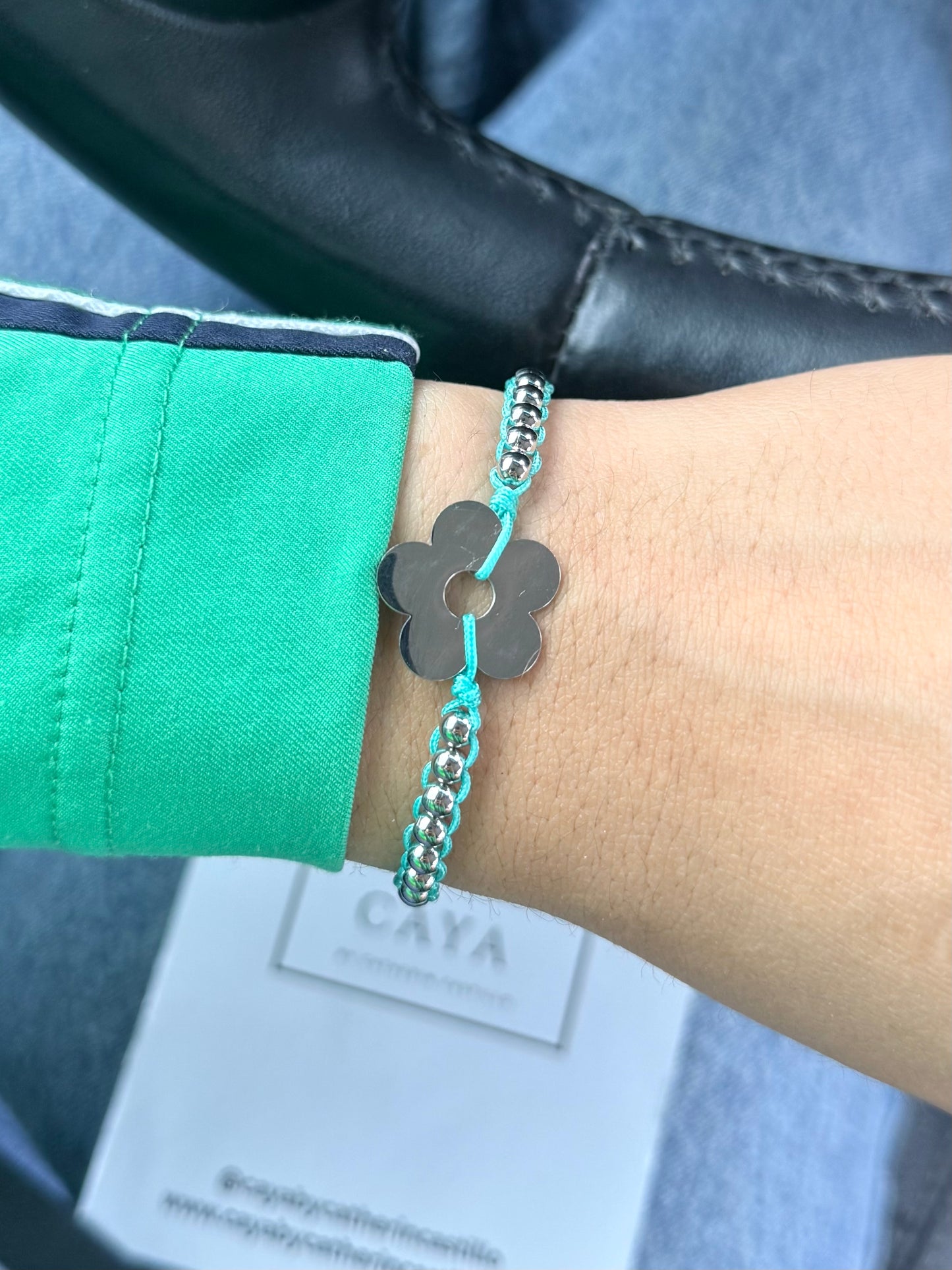 Silver Flower Bracelet