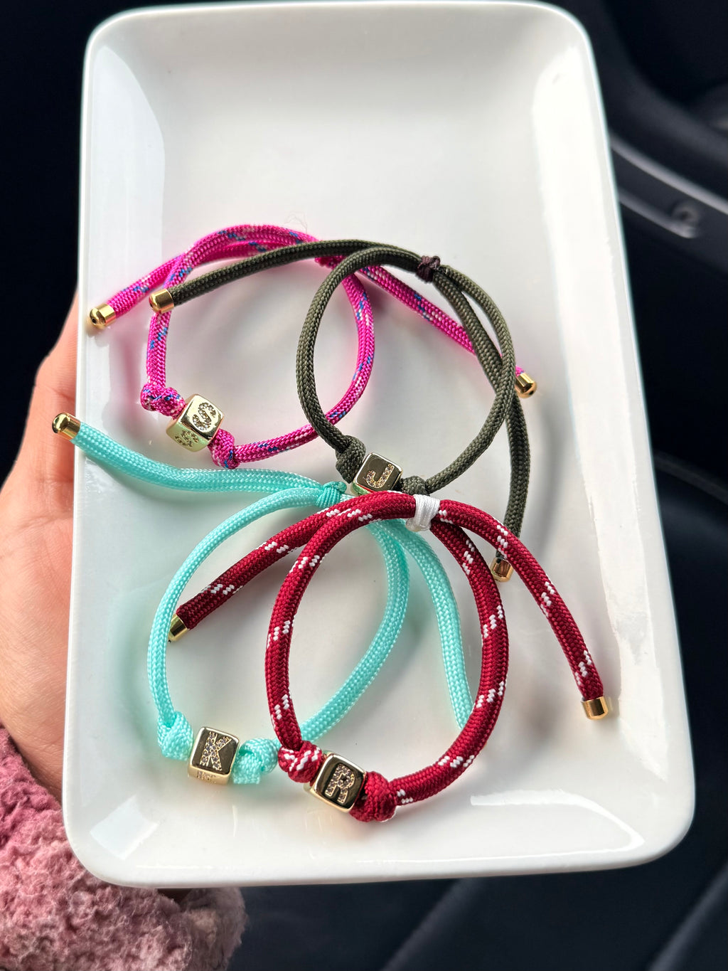 Initial Cord Bracelet