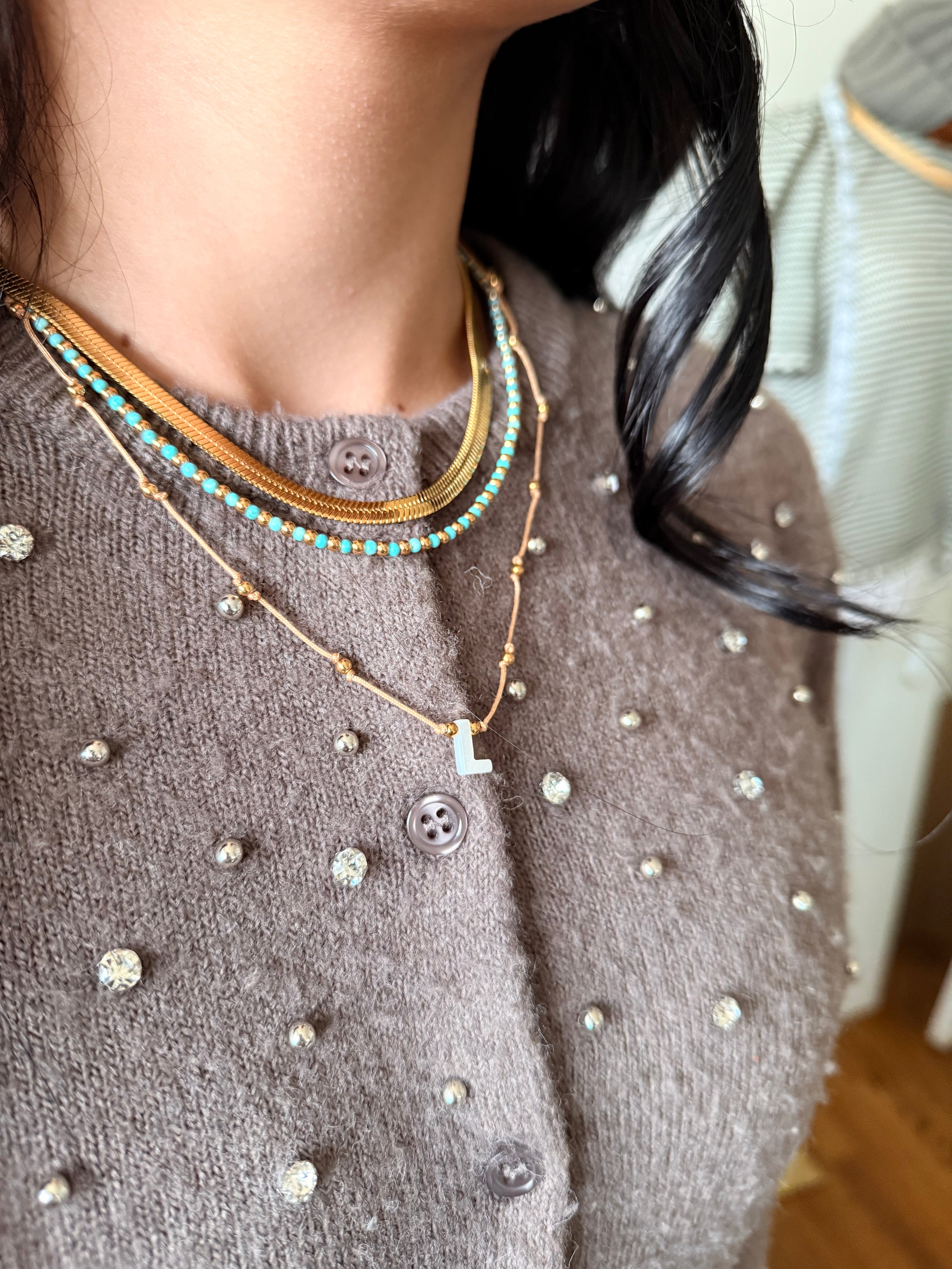 Shell Initial Necklace