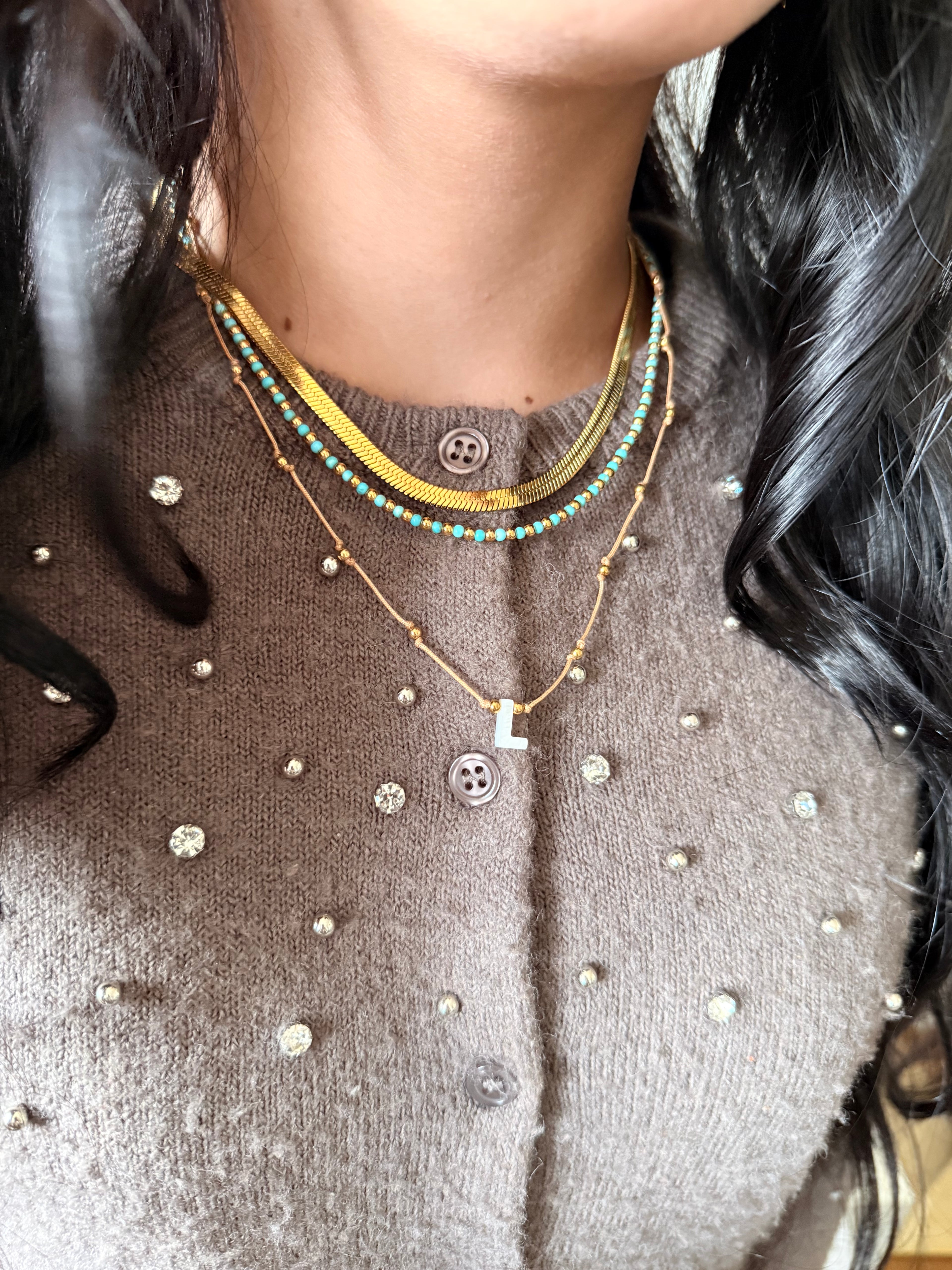 Minis Beads Turquesa Necklace