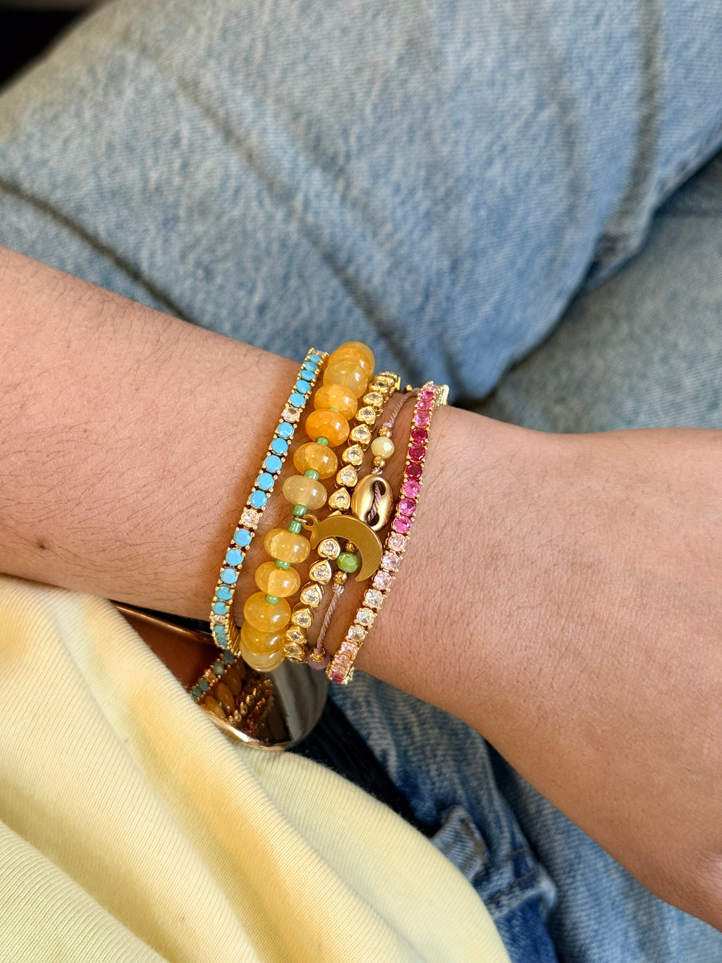 Yellow and Green Bracelet