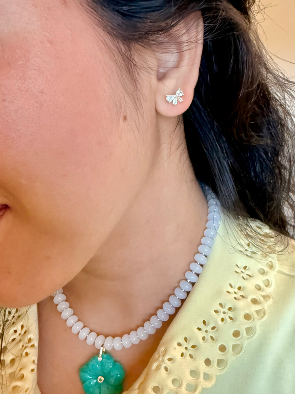 Crystal Bow Earrings