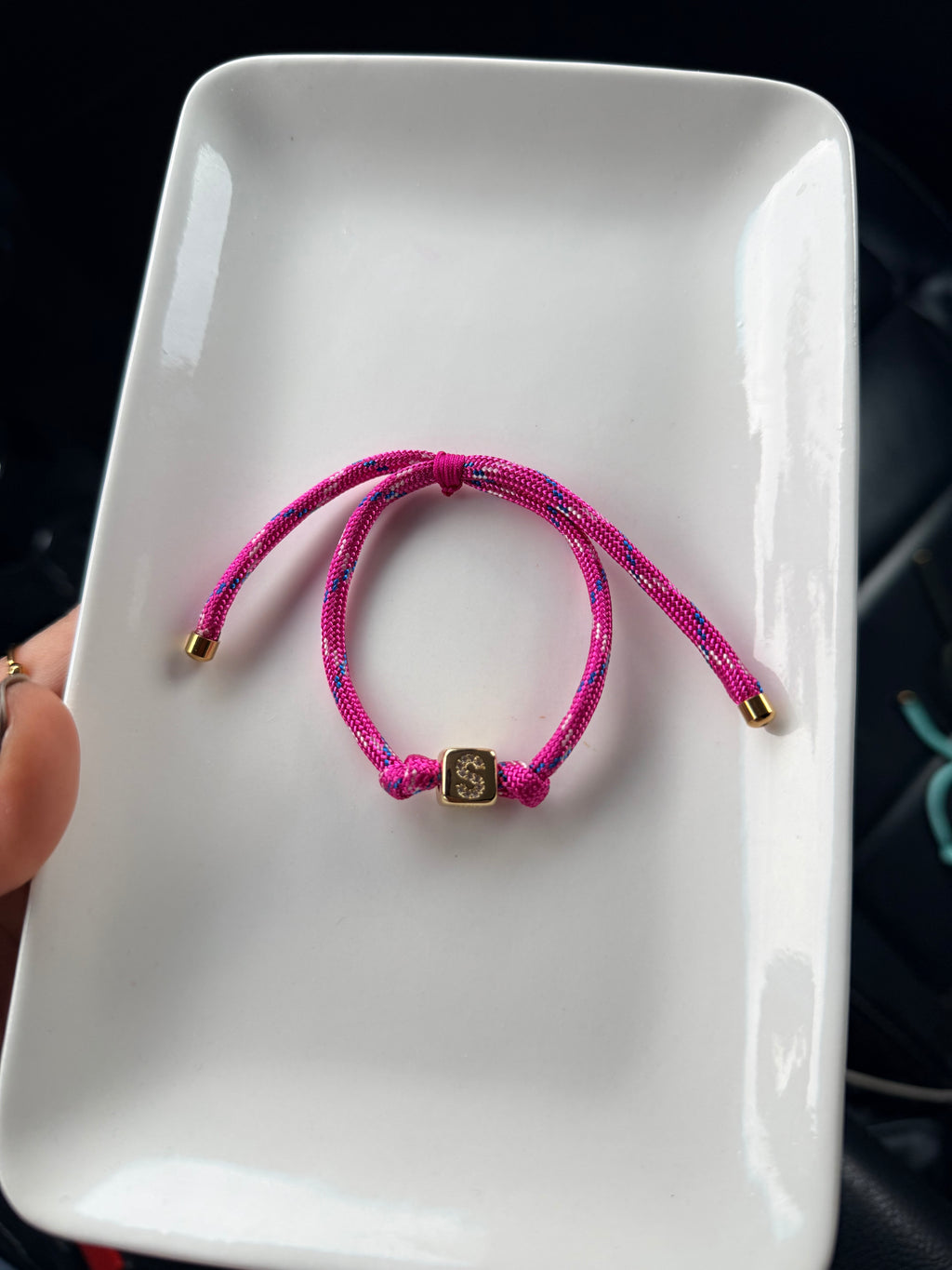 Initial Cord Bracelet