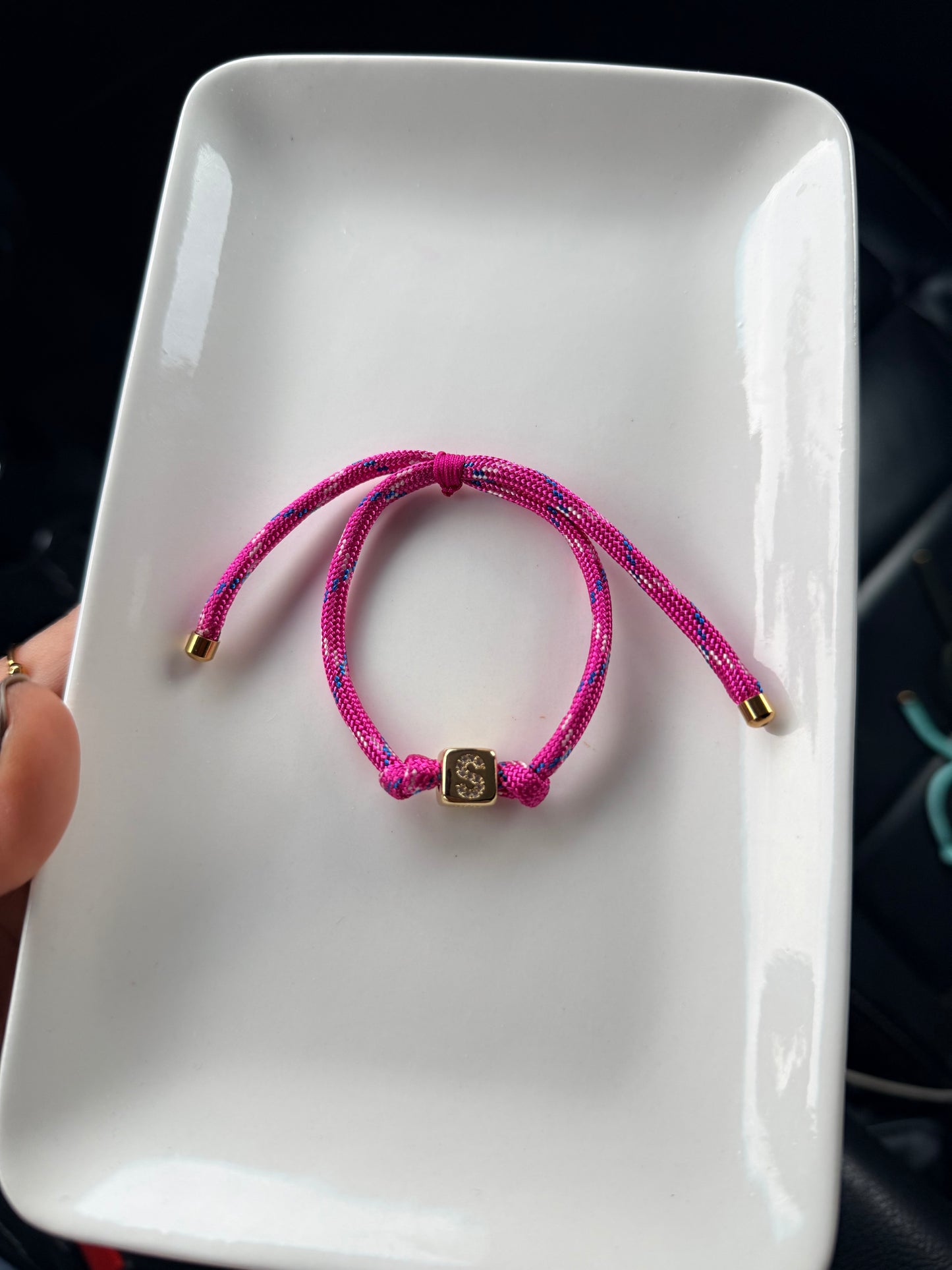 Initial Cord Bracelet