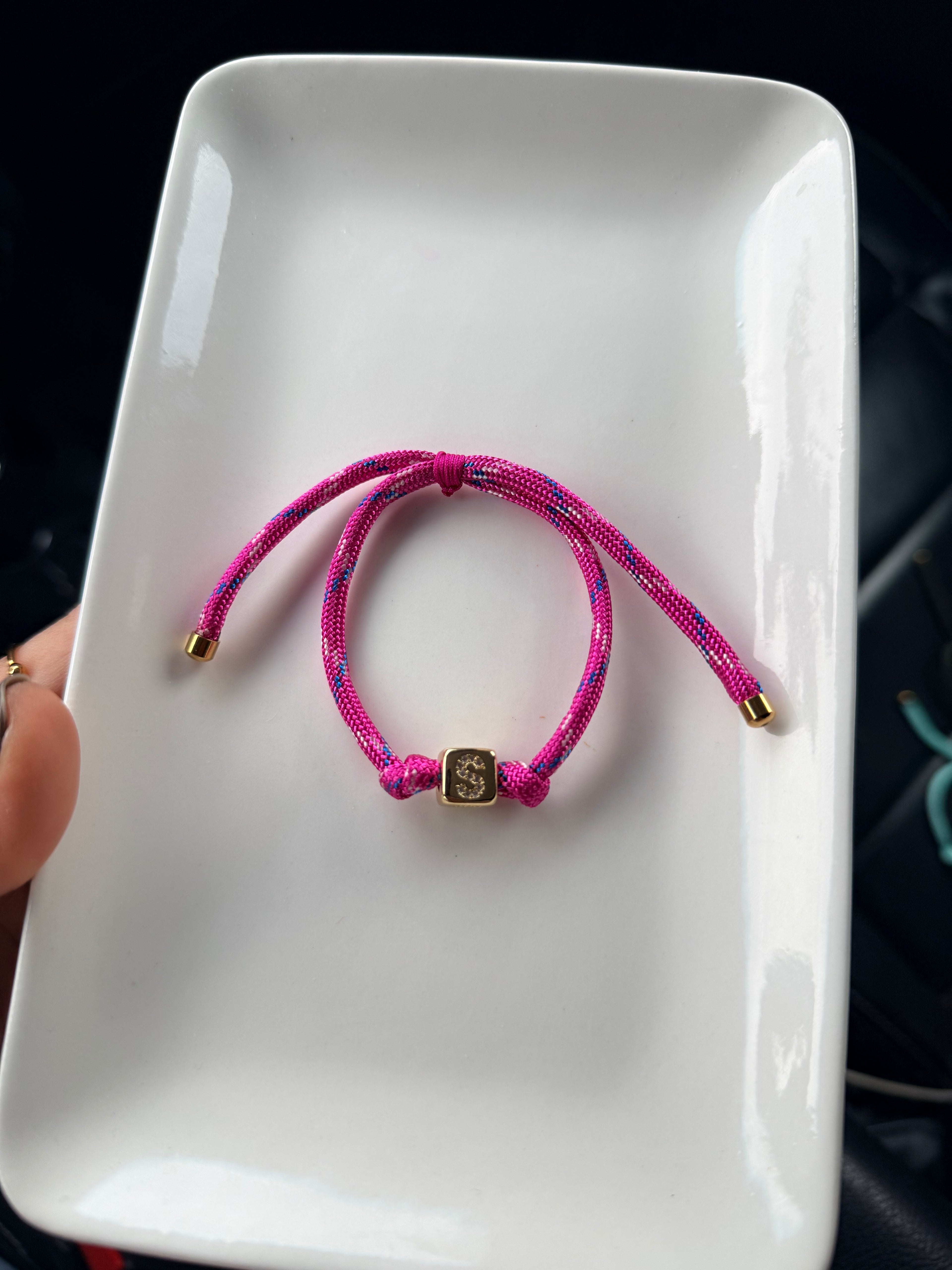 Initial Cord Bracelet