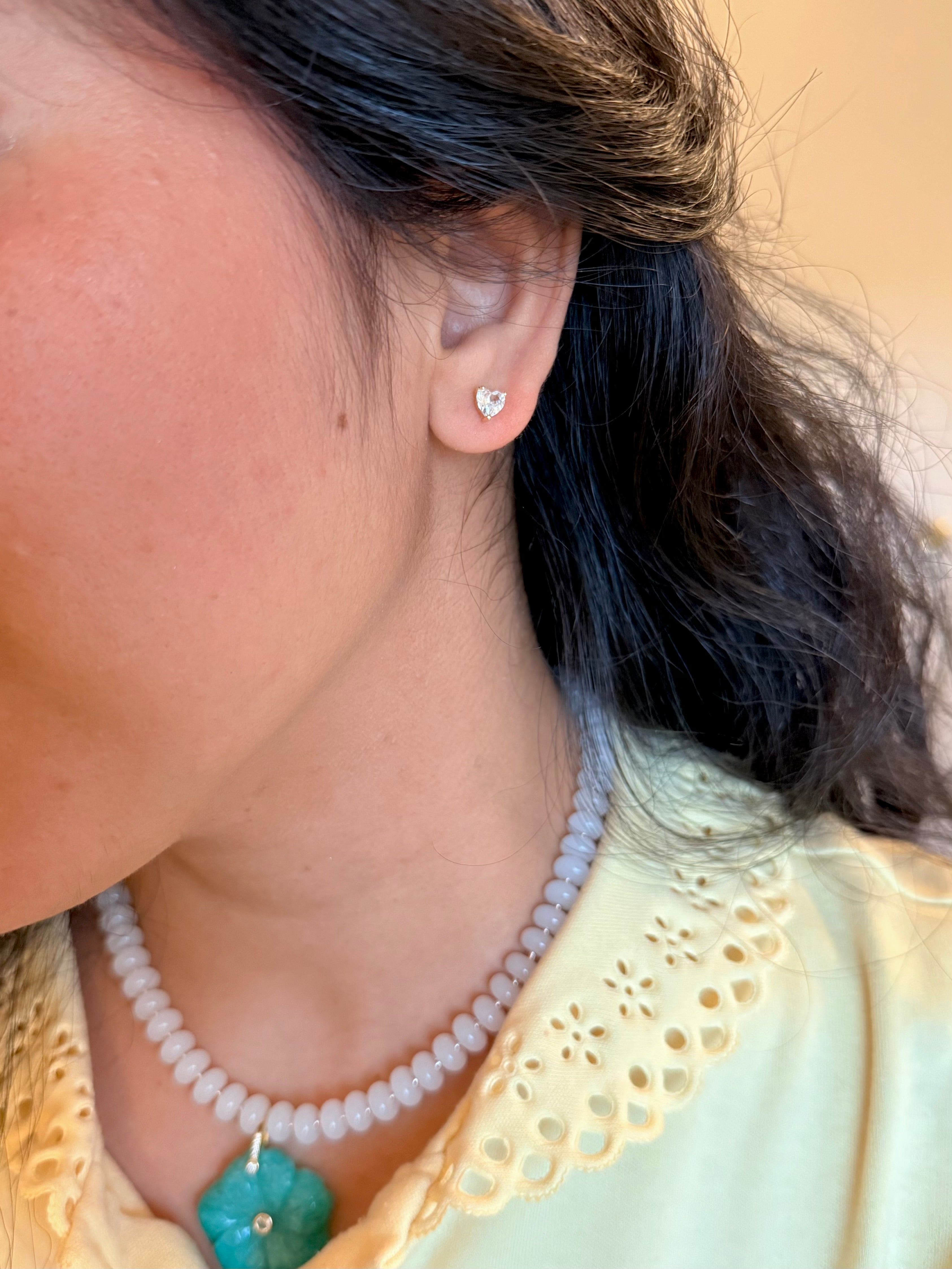 Crystal Heart Earrings