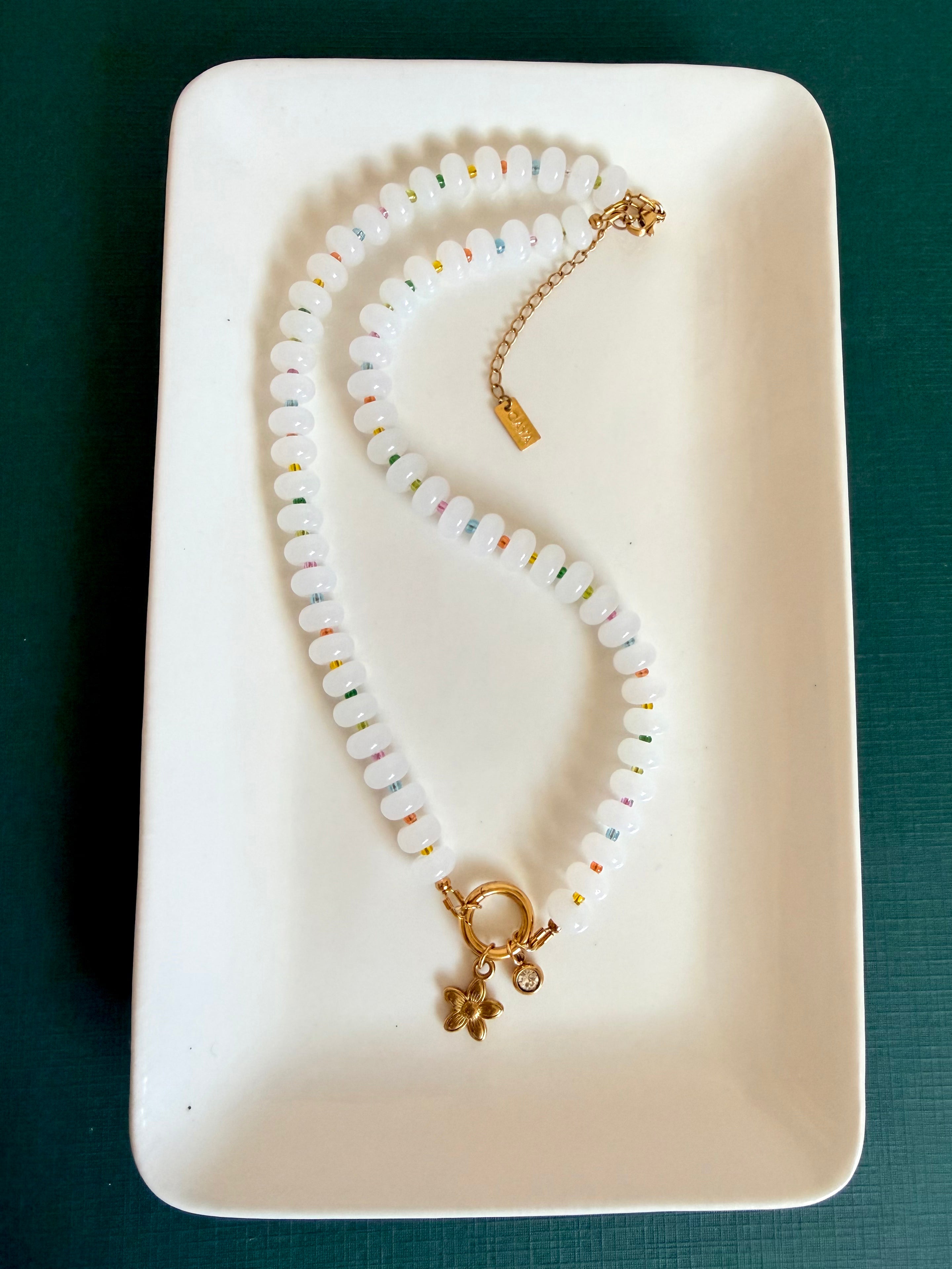 White and Color Necklace