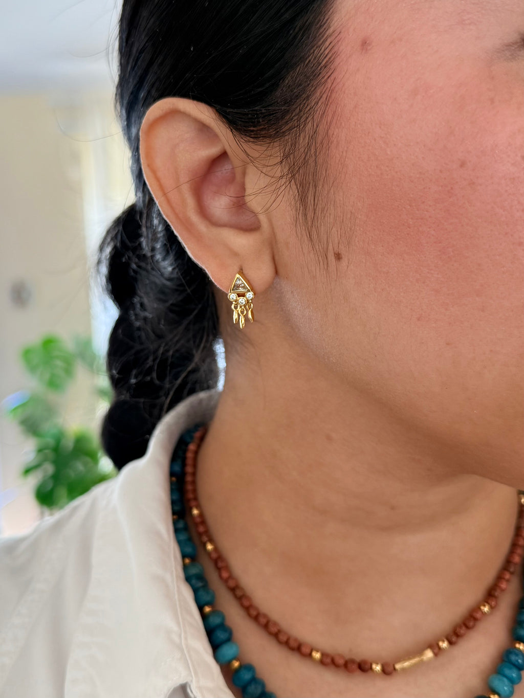 Clear Figure Earrings