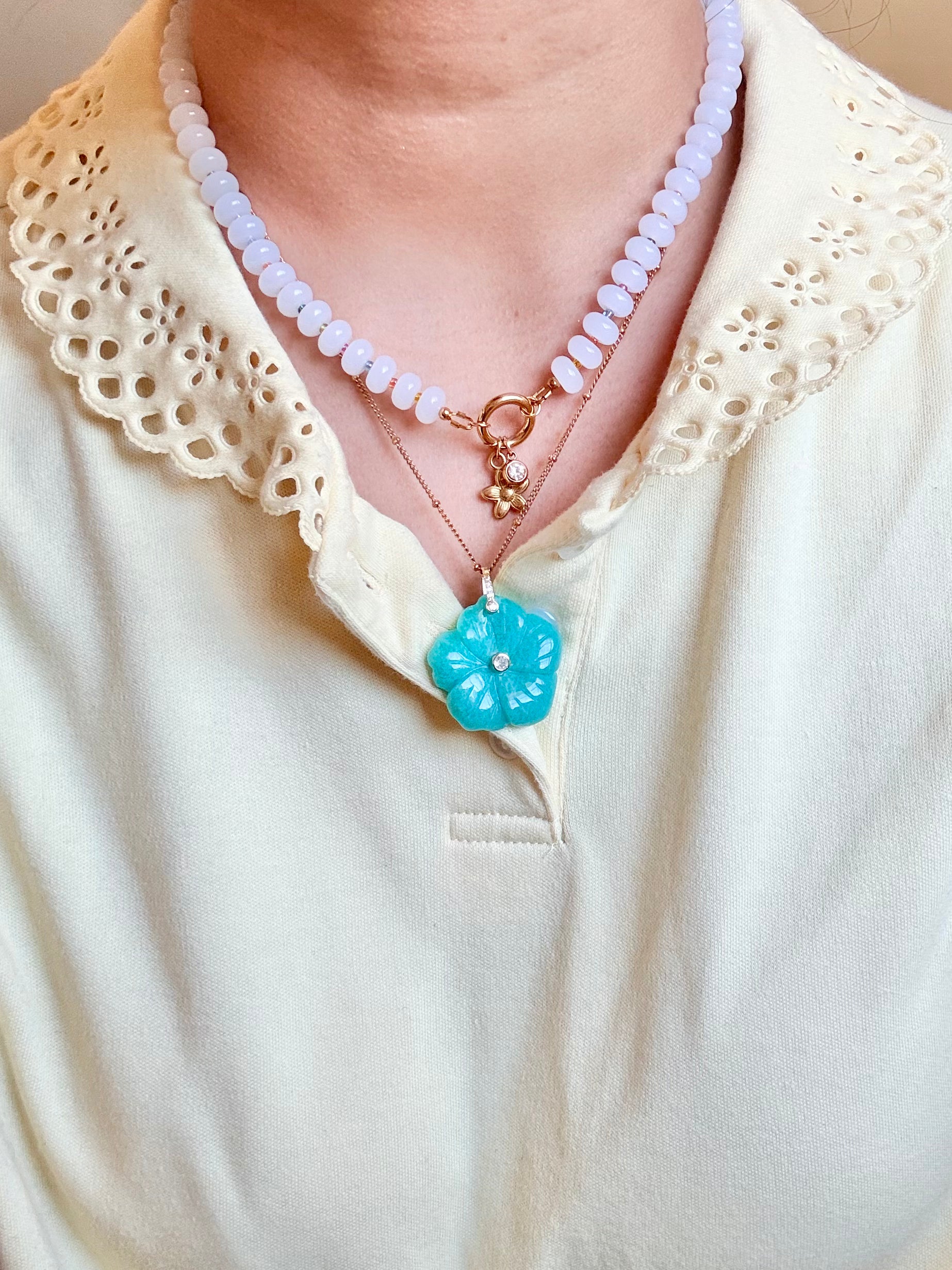 White and Color Necklace