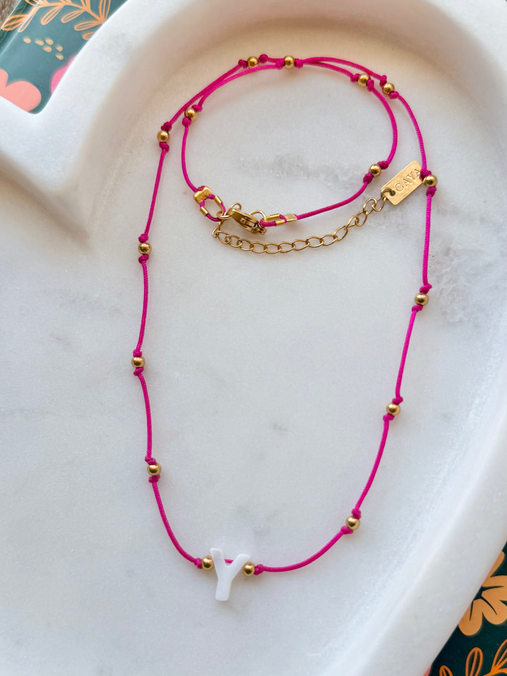 Shell Initial Necklace