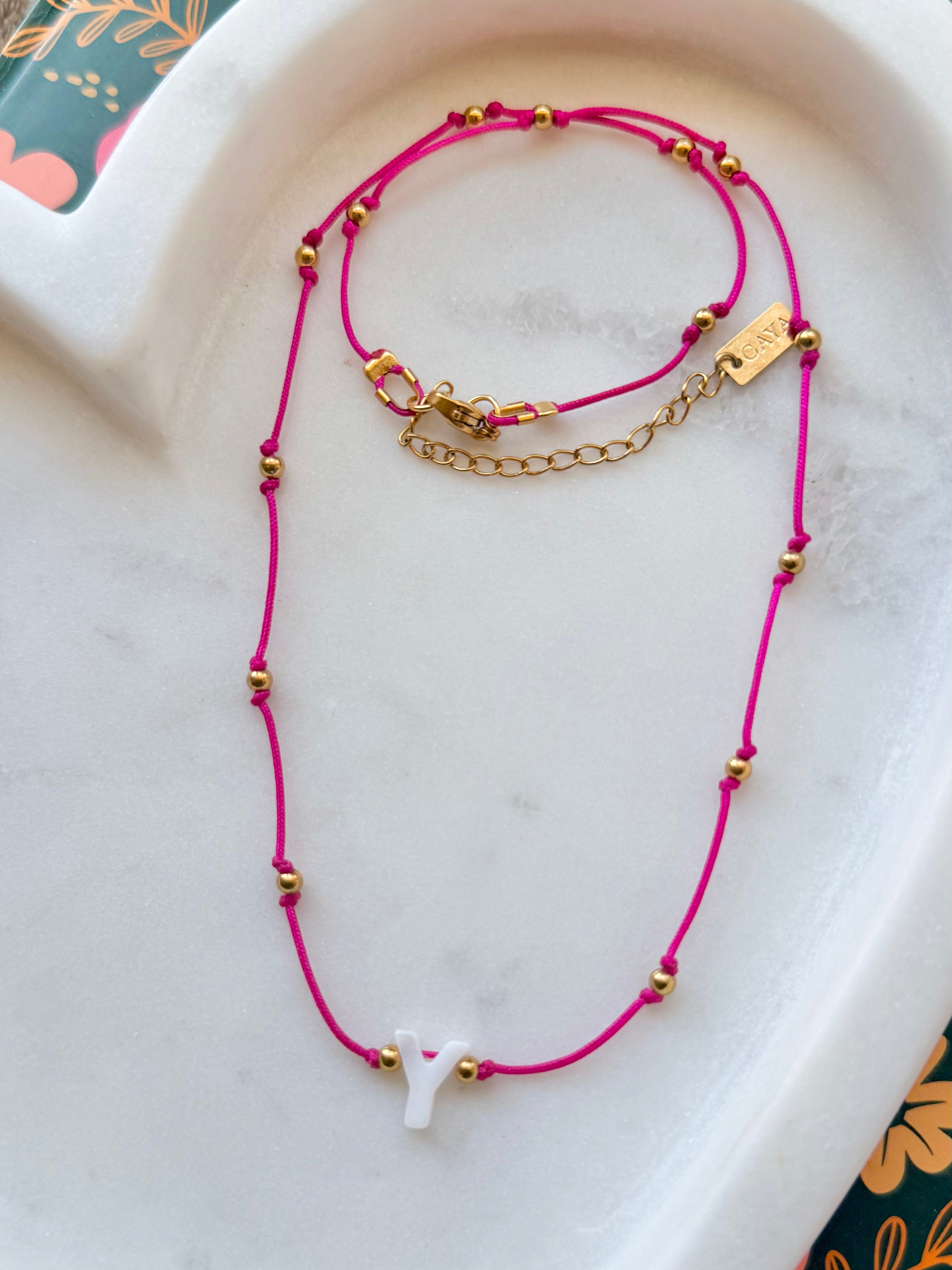 Shell Initial Necklace