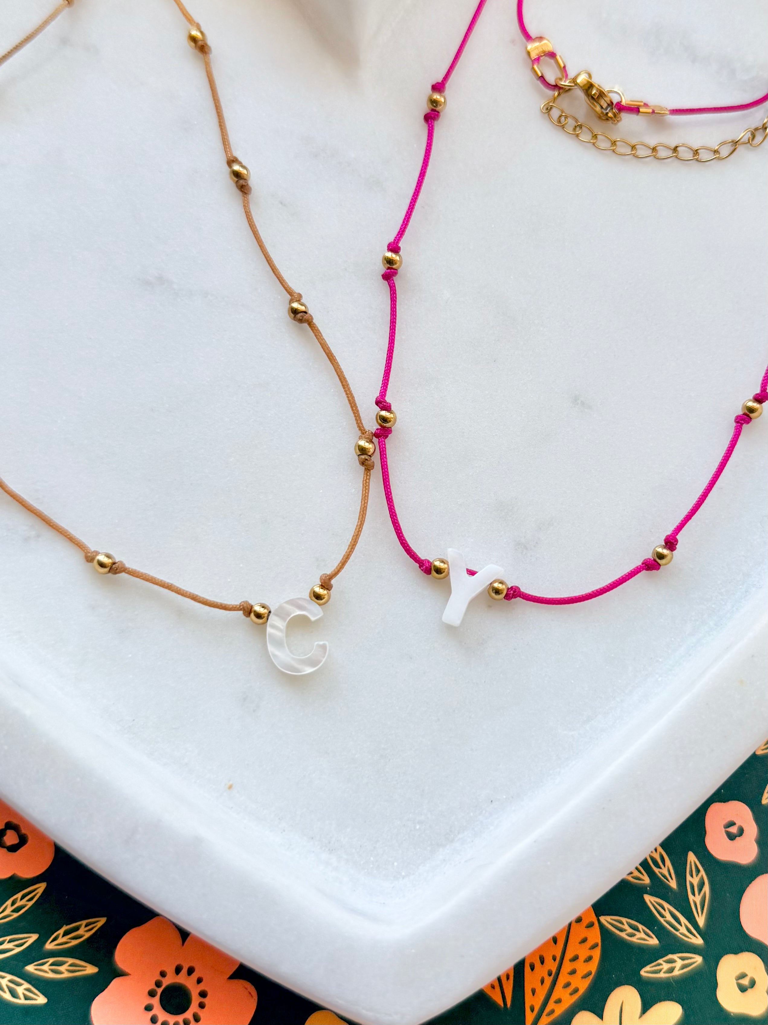 Shell Initial Necklace