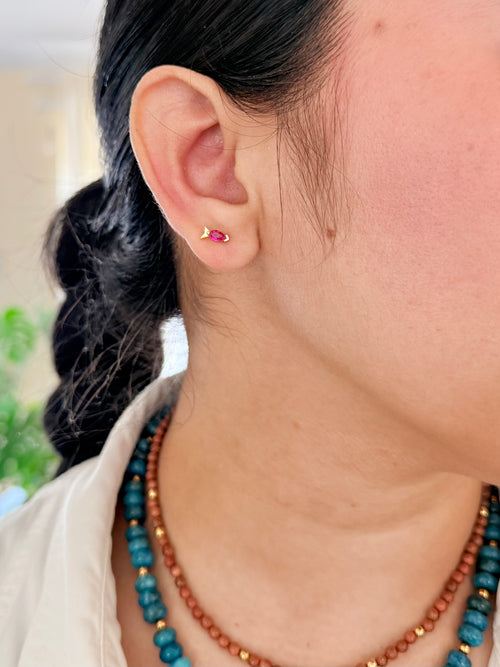 Blush Fish Earrings